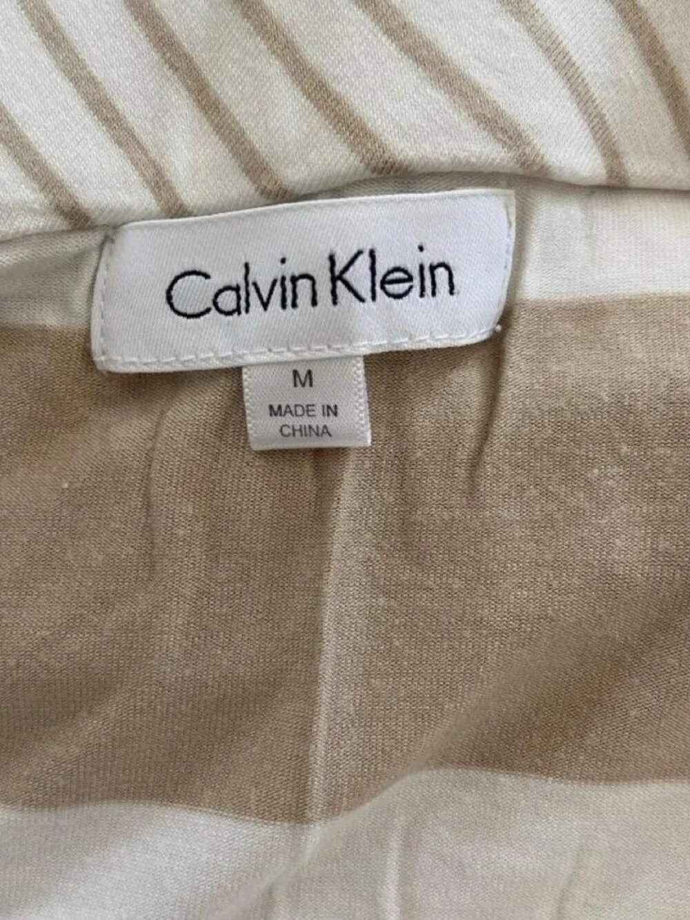 Calvin Klein Women's Cream and Tan Skirt